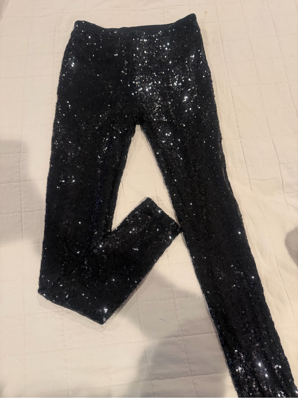Gianni Bini Black Sequin Leggings